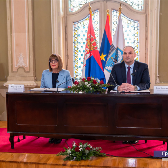 Maja Gojković i gradonačelnik potpisali ugovor za projekat Zrenjanin – Prestonica kulture Srbije 2025