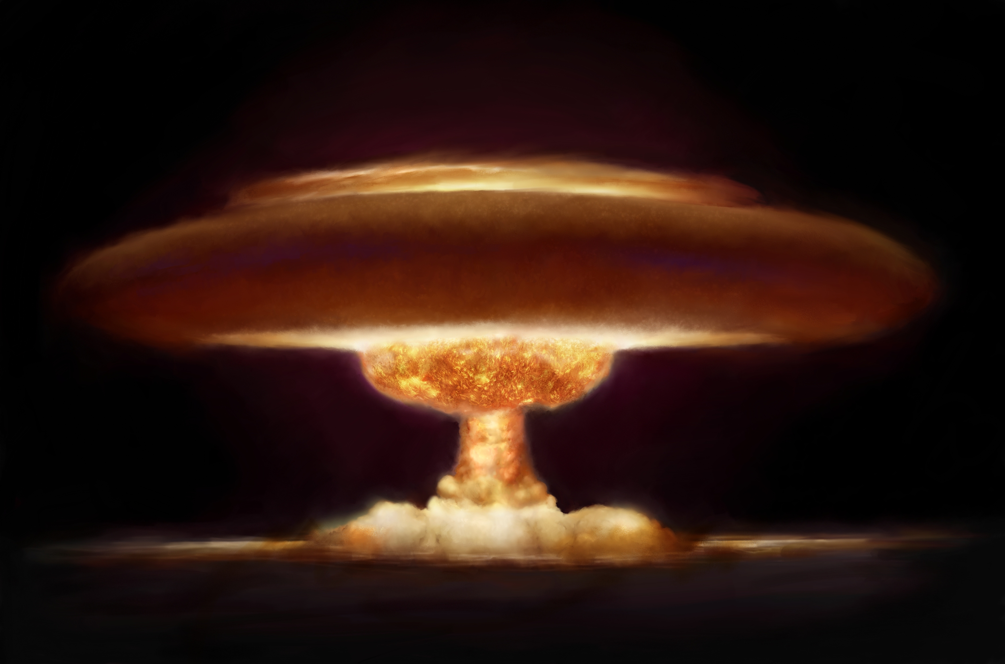 Взрыв атомной и водородной бомбы