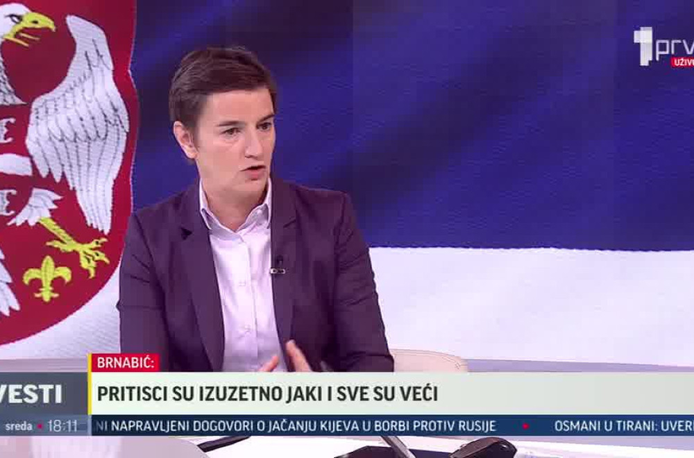 Brnabić za TV Prva: Veliki diplomatski uspeh i velika hrabrost predsednika Vučića