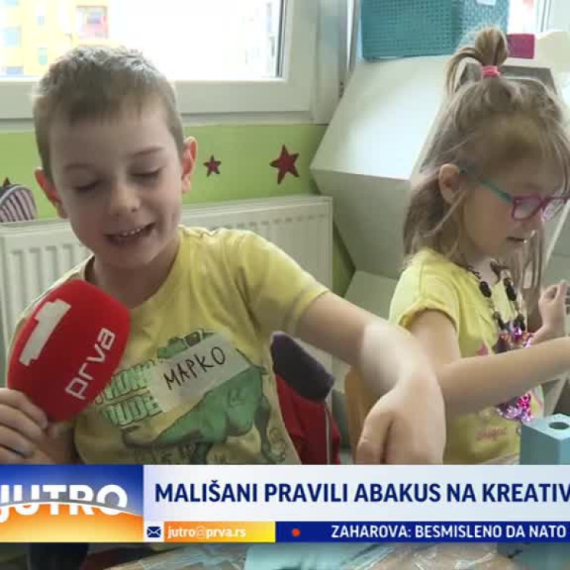 Mališani pravili abakus na kreativnoj radionici VIDEO