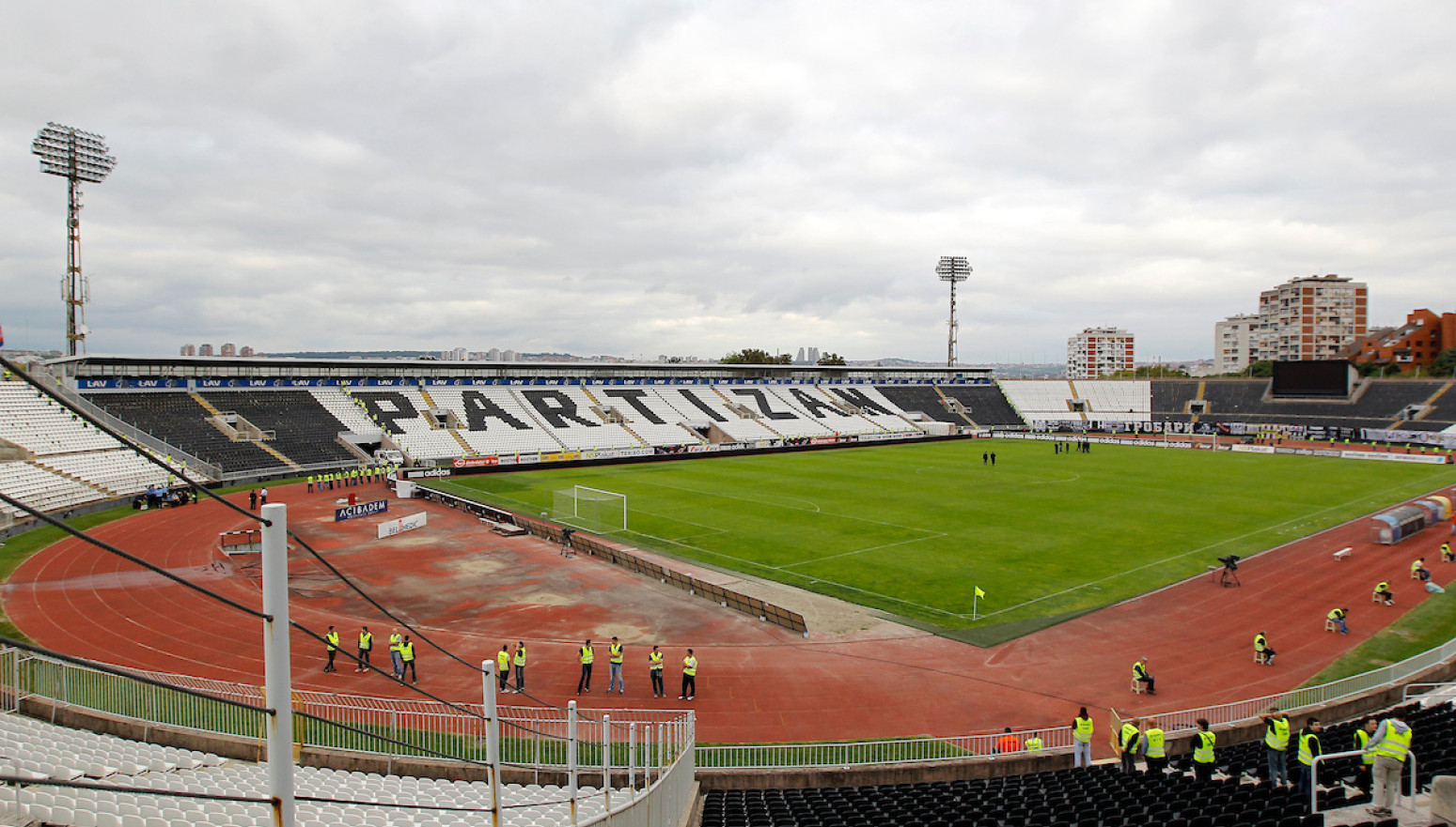 Poplavljen stadion Partizana  VIDEO