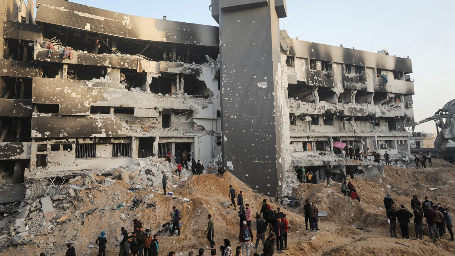 Scene of destruction at Gaza