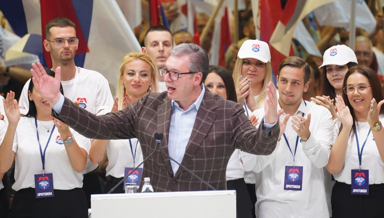Vučić in crowded Spens: This team is like Real Madrid compared to others; I want you to fight for people