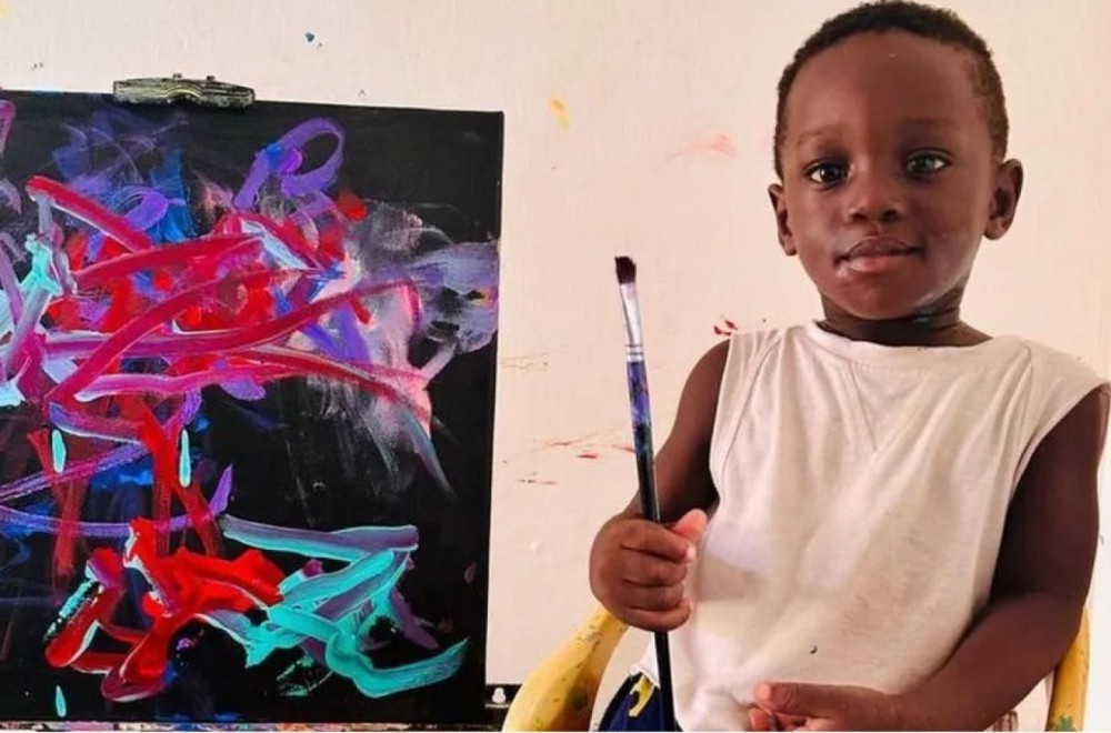 Gana i umetnost: Majka presrećna što joj je sin proglašen za najmlađeg umetnika na svetu