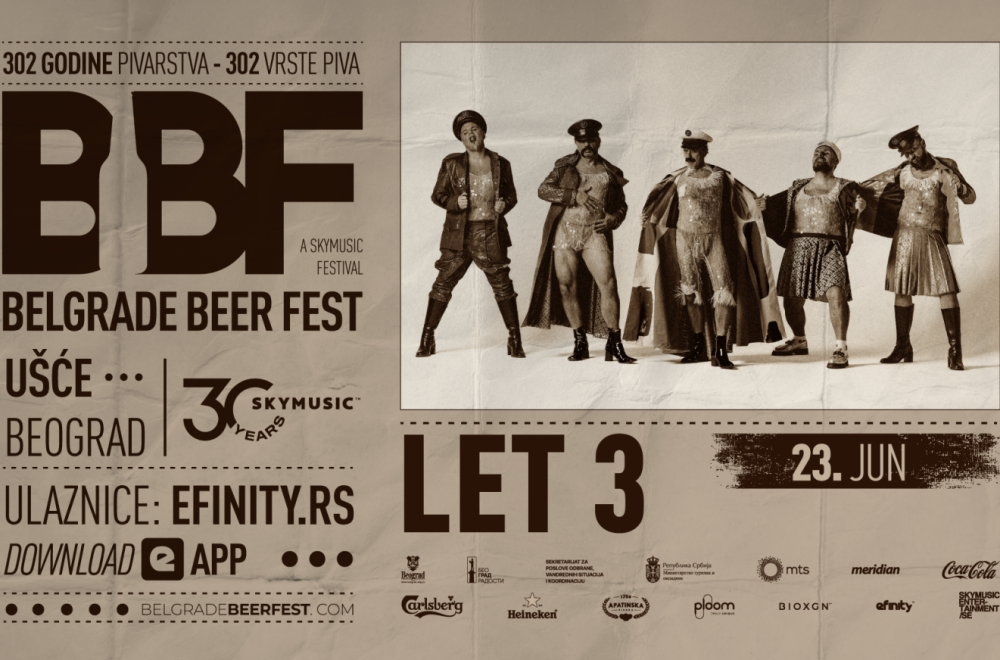 Pripremite se za nezaboravan spektakl na Belgrade Beer Festu jer 23. juna stiže Let 3!