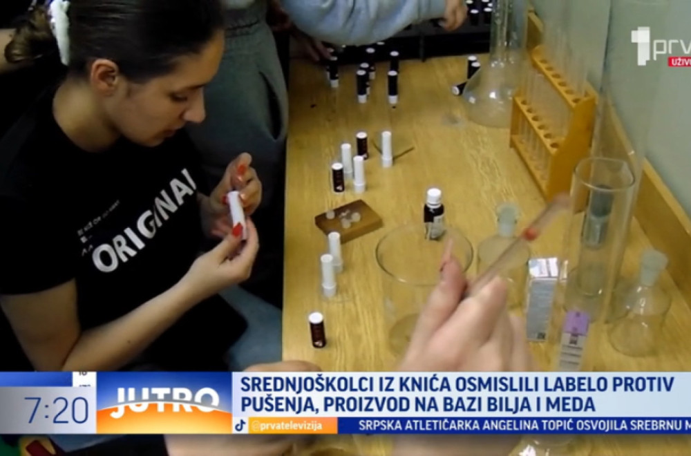 Srednjoškolci osmislili neobičan proizvod za odvikavanje od pušenja cigareta VIDEO