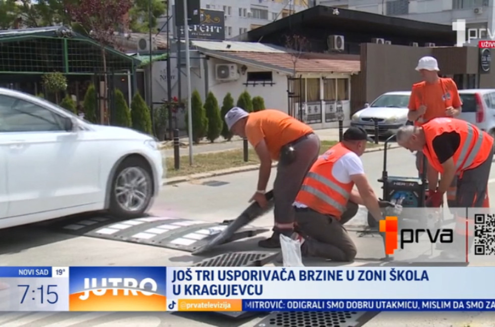 Kragujevac preduzima drastične mere: Pored usporivača brzine, postaviće i kamere VIDEO