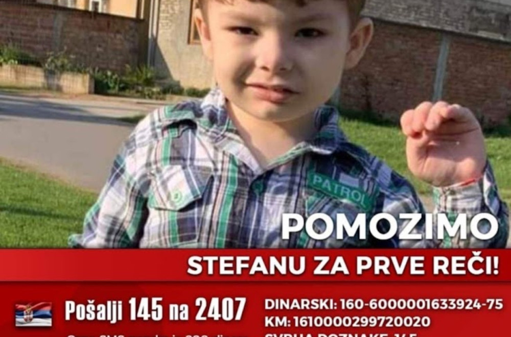 Stefan ne komunicira i ne odaziva se na svoje ime: Jedina nada su skupi tretmani matičnim ćelijama