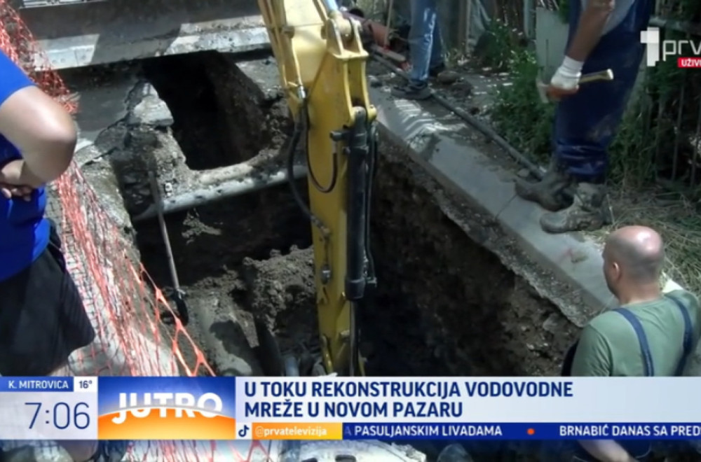 U toku rekonstrukcija vodovodne mreže u Novom Pazaru VIDEO