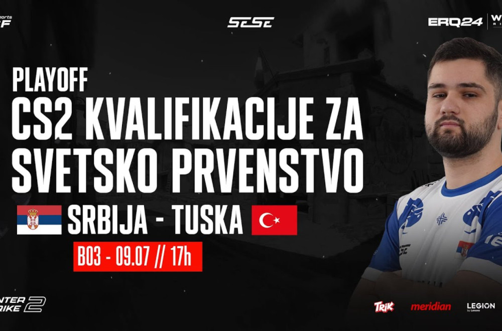 CS2 kvalifikacije za Esports Šampionat: Srbija otvara plejof mečom protiv Turske u 17:00!