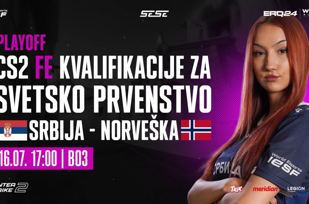 Kvalifikacije za IESF 2024: Francuska savladala Srbiju, u 17:00 nas čeka duel sa Norveškom