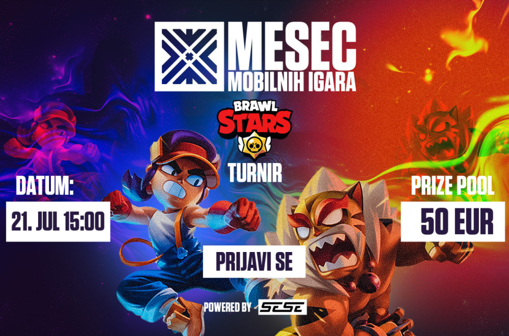 Mesec mobilnih igara: Prijavite se za RUR Brawl Stars 3v3 turnir!