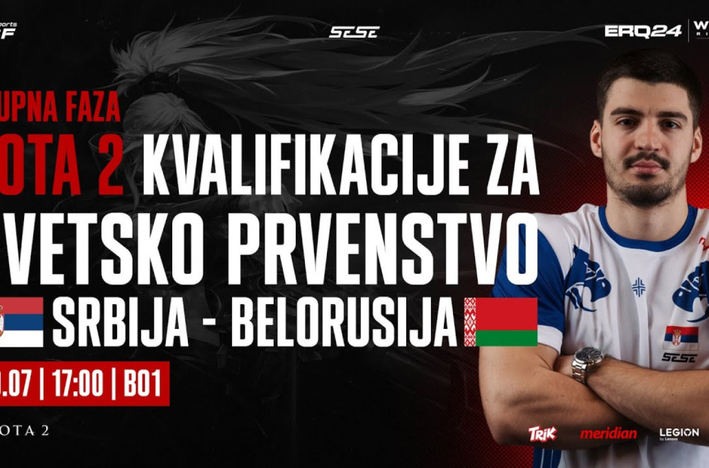 Dota 2 kvalifikacije za Svetski Esports Šampionat: Navijajte za Srbiju u 17:00 časova!