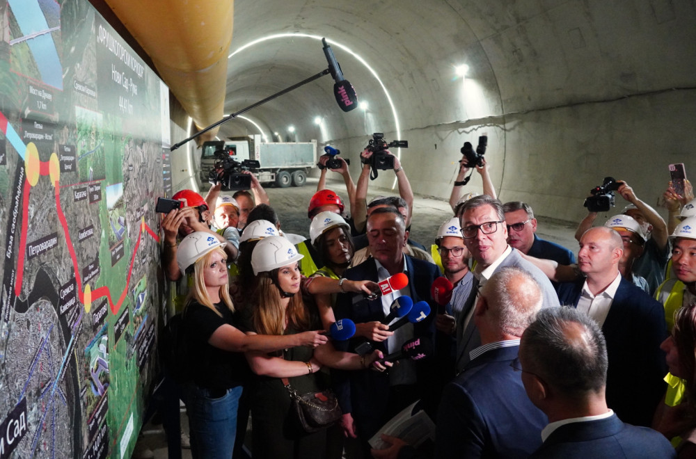 Vučić: Najduži tunel u Srbiji biće završen i pre roka; Novosađani za pola sata do Šapca i Šida FOTO