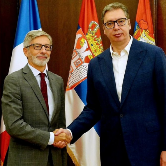 "Final preparations in the eve of Macron's visit": Vučić with Pierre Cochard PHOTO