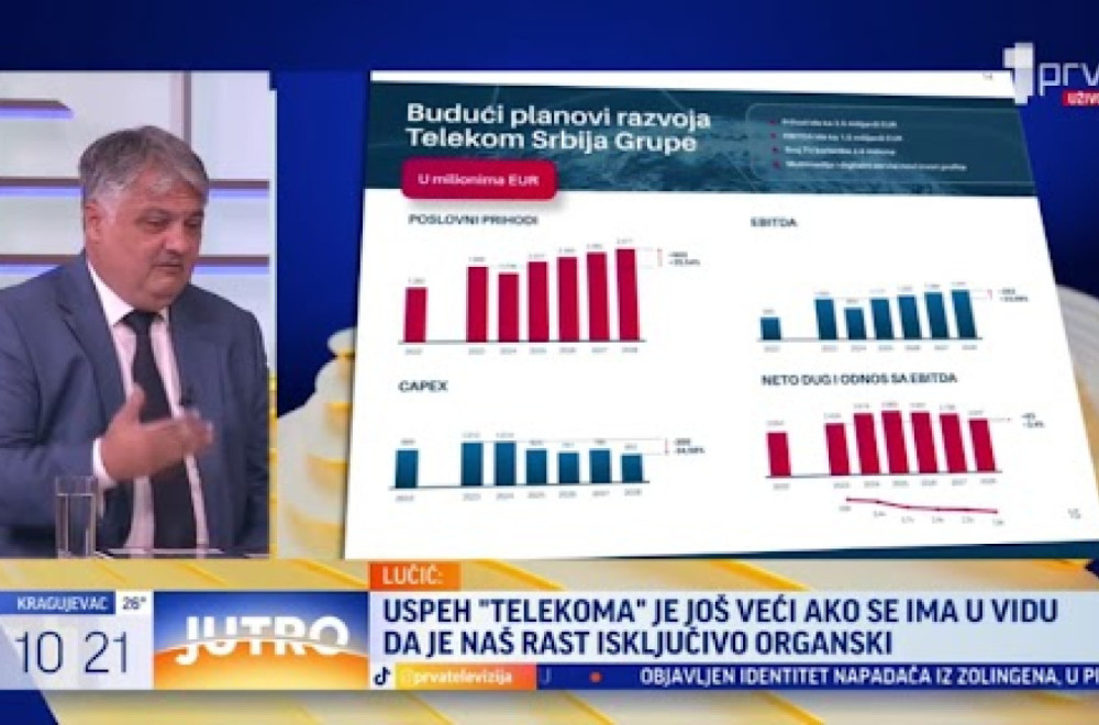 Lučić: Strani revizori potvrdili da Telekom Srbija vredi mnogo više od četiri milijarde evra VIDEO