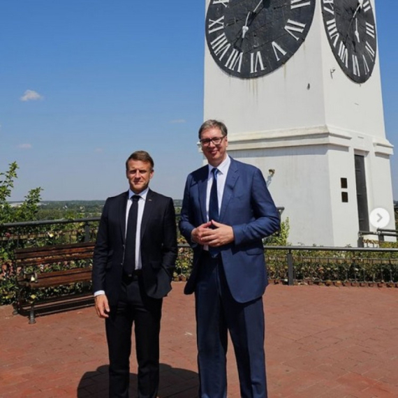 Vučić hosted a lunch in honor of Macron in Petrovaradin: Our Vojvodina can stand next to Provence