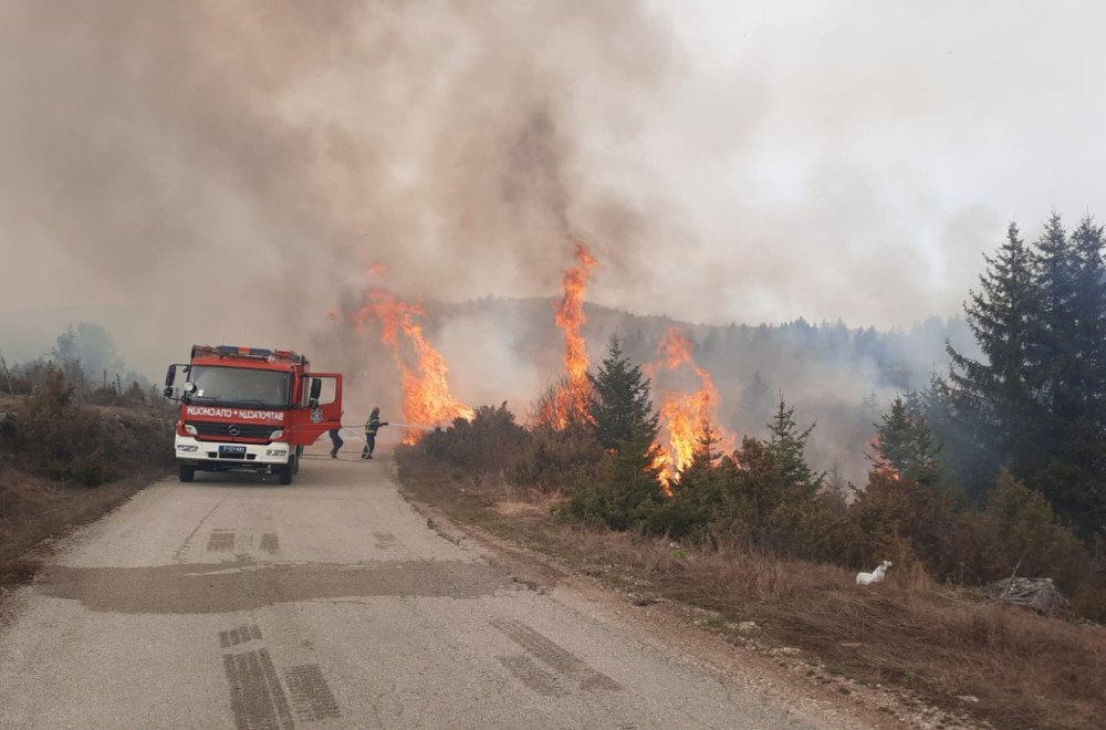 Haos kod Kraljeva: Bukti šumski požar VIDEO