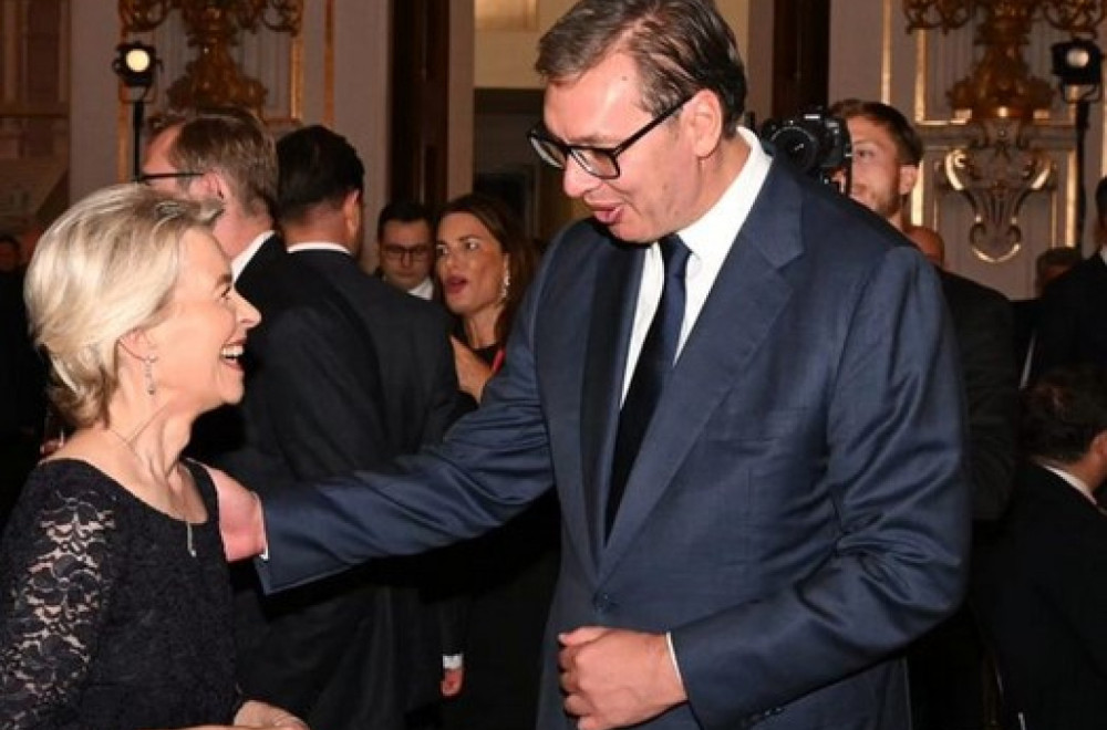 Vučić with Von der Leyen in Prague: "I hope that we'll continue the fight to speed up Serbia's European path"