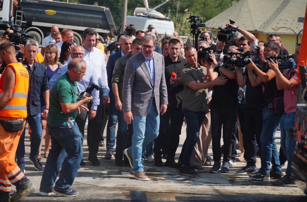 Vučić nastavlja posetu Podrinju obilaskom saobraćajnice Šabac-Loznica