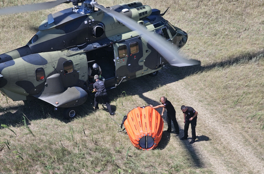 Podignut helikopter MUP-a Srbije VIDEO