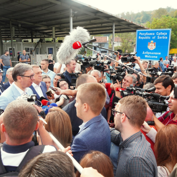 Vučić obišao radove na mostu na Drini: "Šabac-Loznica otvaramo 15. decembra" FOTO/VIDEO