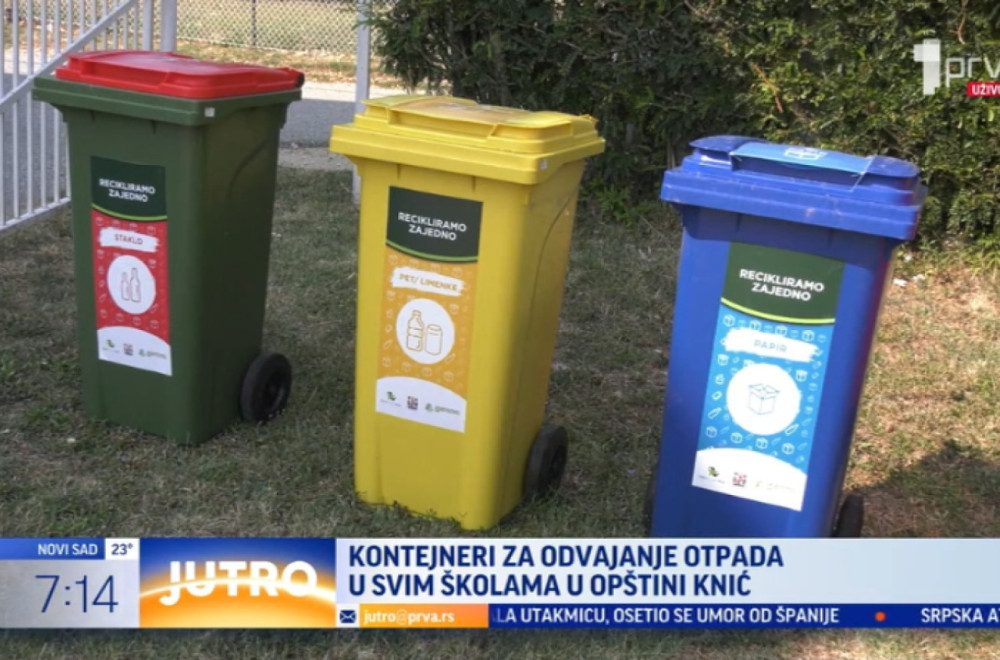 Kontejneri za odvajanje otpada u svim školama VIDEO