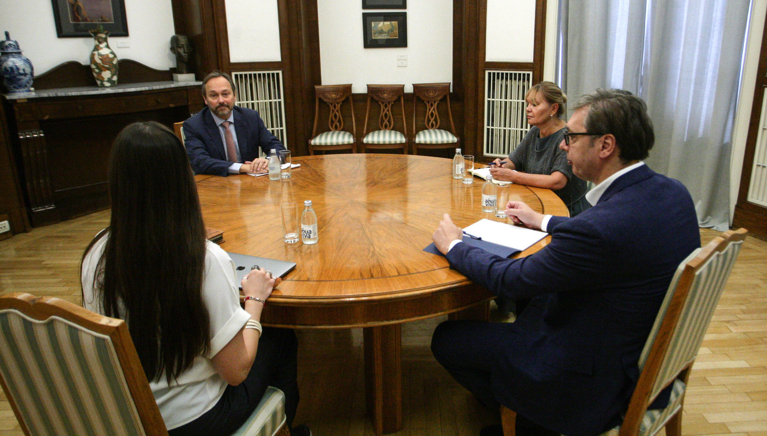 Vučić sa Žiofreom: "Pozvao sam EU i zemlje članice da se hitno suprotstave samovolji Prištine" FOTO