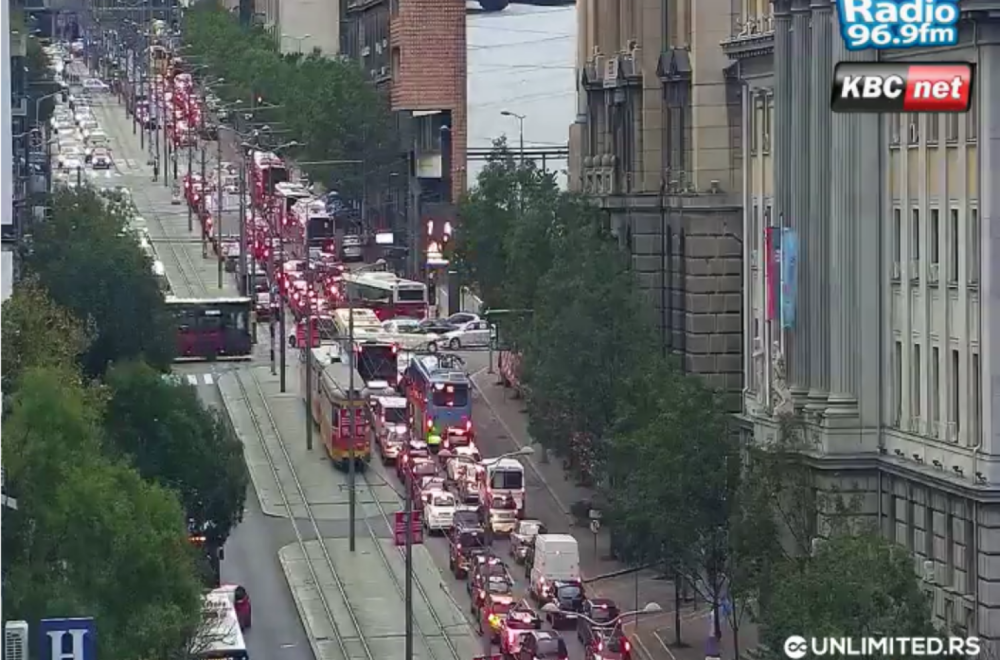 Haos u centru Beograda: Ovo je razlog zašto sve stoji FOTO