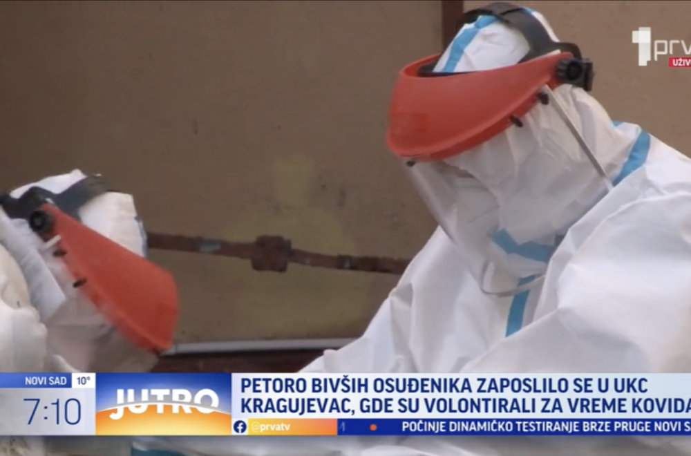 Petoro bivših osuđenika zaposlilo se u UKC Kragujevac VIDEO