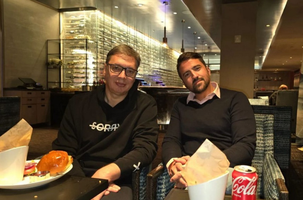 Vučić sa Tipsarevićem pobeđuje nervozu: Osim što smo sa hamburgerima i krompirima poradili na zdravlju... FOTO