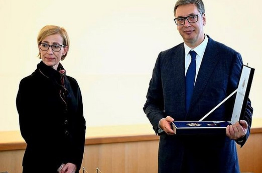 Vučić uručio Orden srpske zastave prvog stepena stalnoj predstavnici Mađarske pri UN FOTO