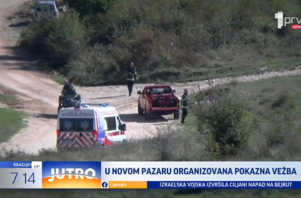 Organizovana važna pokazna vežba u Novom Pazaru VIDEO