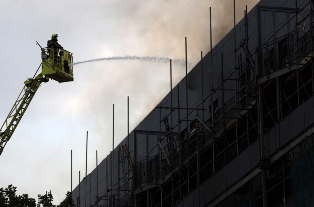 A department store in Belgrade is on fire VIDEO