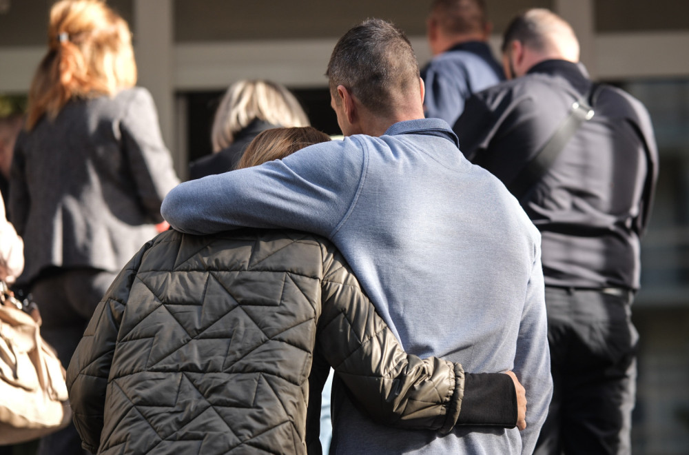 Drama in the courtroom; The parents of the murdered children left the court