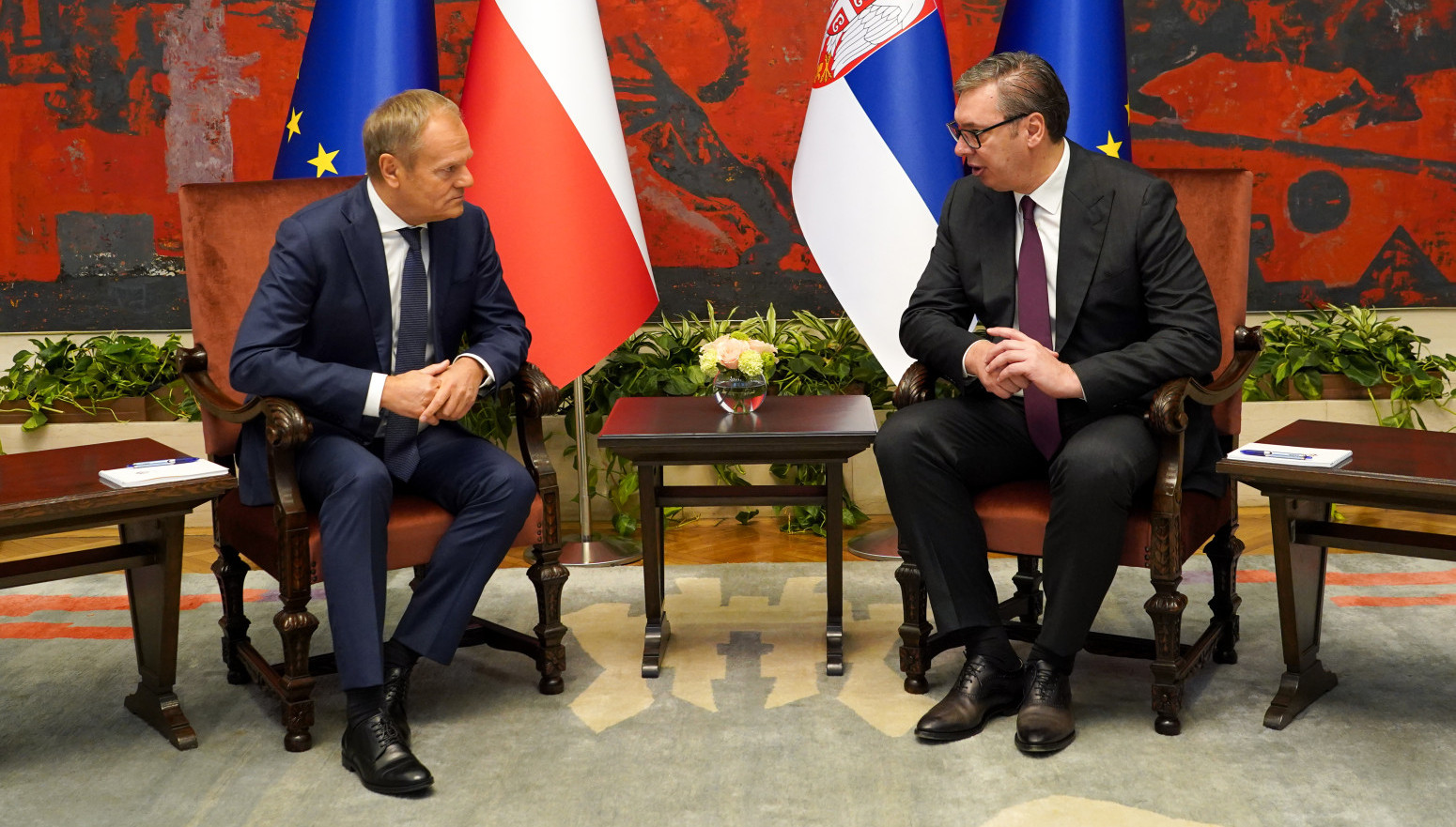 Poljski premijer u Srbiji; Vučić i Tusk se sastali u četiri oka FOTO