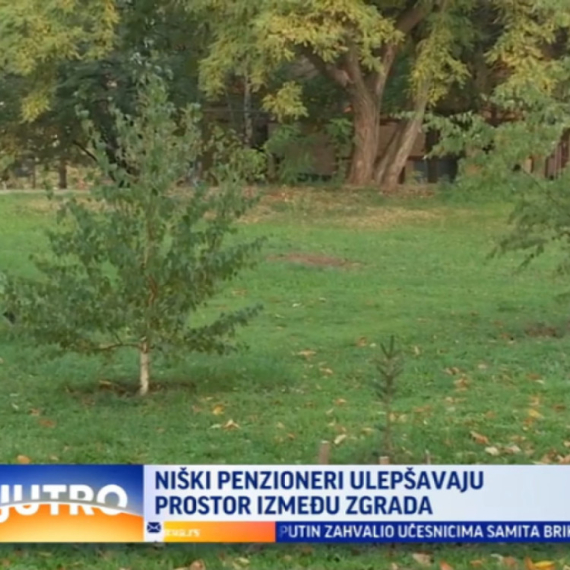 Niški penzioneri ulepšavaju prostor između zgrada VIDEO