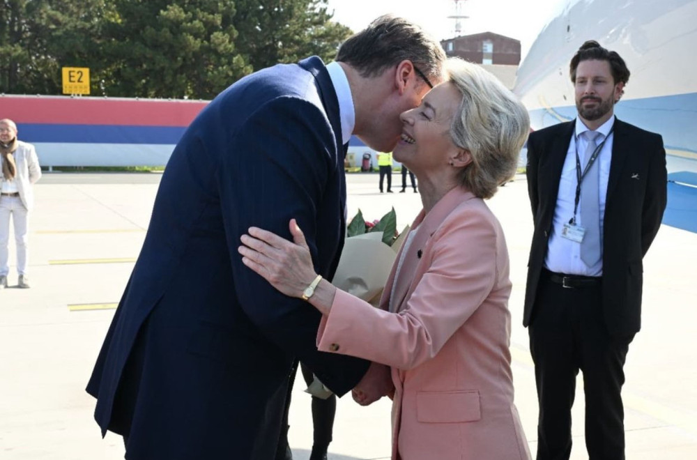 Ursula von der Leyen arrived in Serbia, welcomed by Vučić: "Feel at home in Serbia" PHOTO