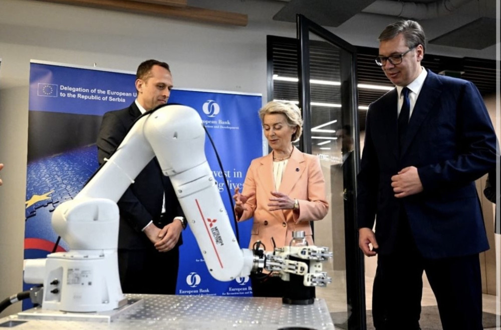 Von der Leyen visiting Serbia: Vučić and the President of the European Commission visited HTEC Group PHOTO