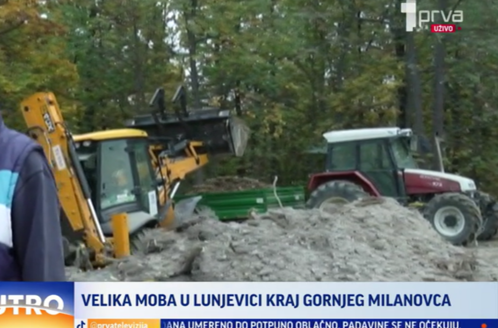 Počela velika moba kod Gornjeg Milanovca VIDEO