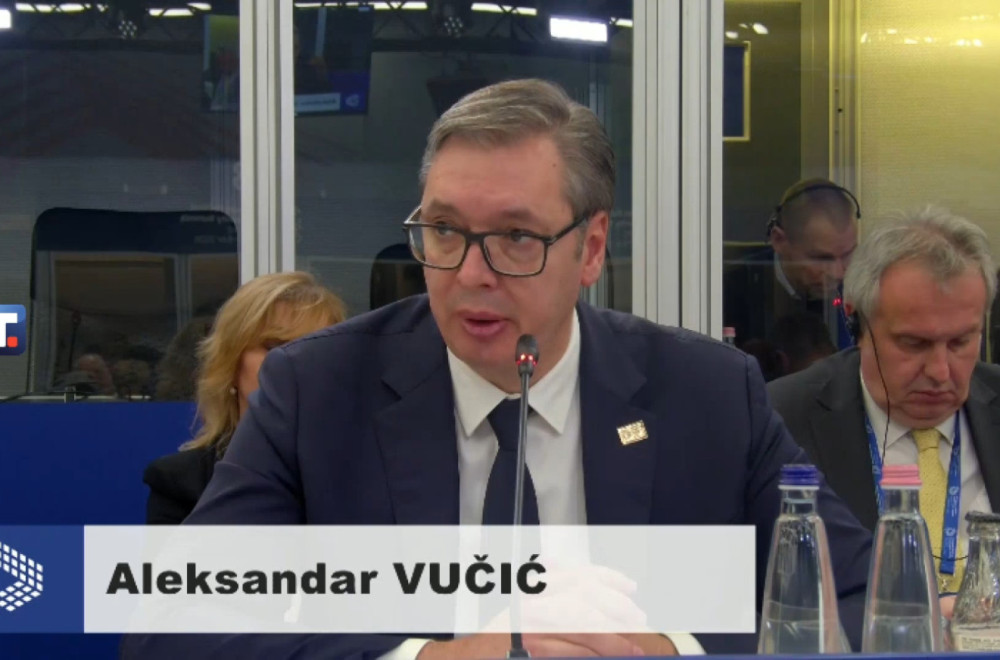 Istorijski govor Aleksandra Vučića pred 46 lidera: Predsednik Srbije na Samitu u Budimpešti FOTO/VIDEO