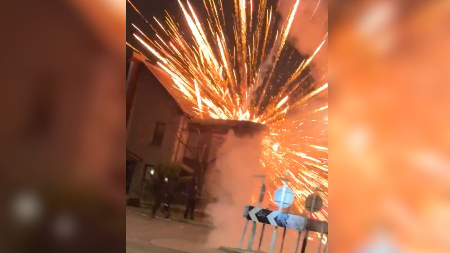 Watch: Fireworks set off on Scottish streets on Bonfire Night