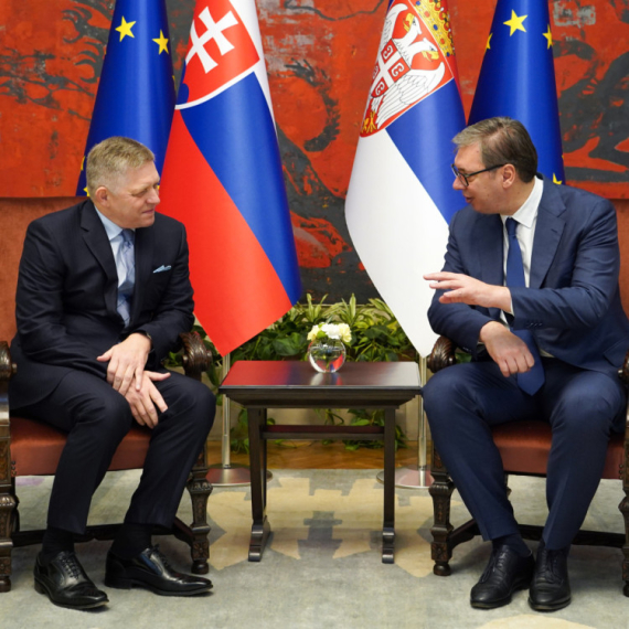 Fico u Beogradu: Sastao se sa Vučićem FOTO