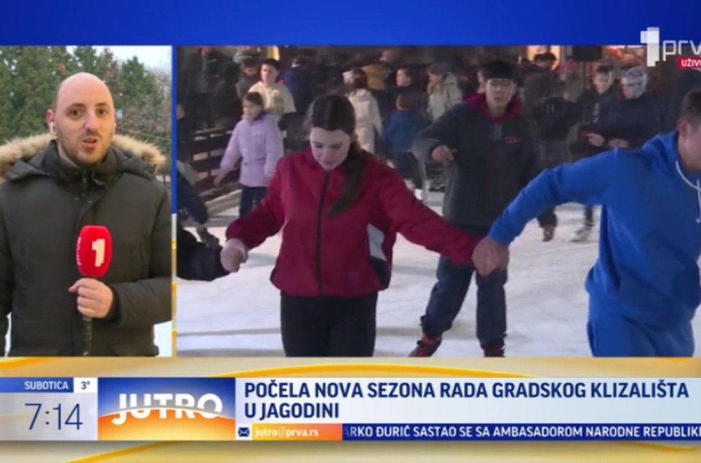 Jubilarna sezona: Počelo sa radom gradsko klizalište u Jagodini VIDEO