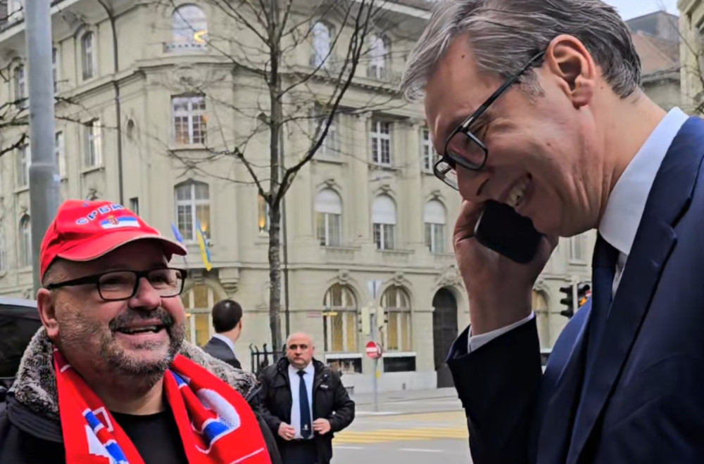 Srdačan susret Vučića sa srpskim državljaninom u Švajcarskoj: Ovo su mi uvek najdraži susreti VIDEO