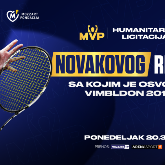 MVP humanosti – aukcija Novakovog reketa na ceremoniji MVP by Mozzart Sport!