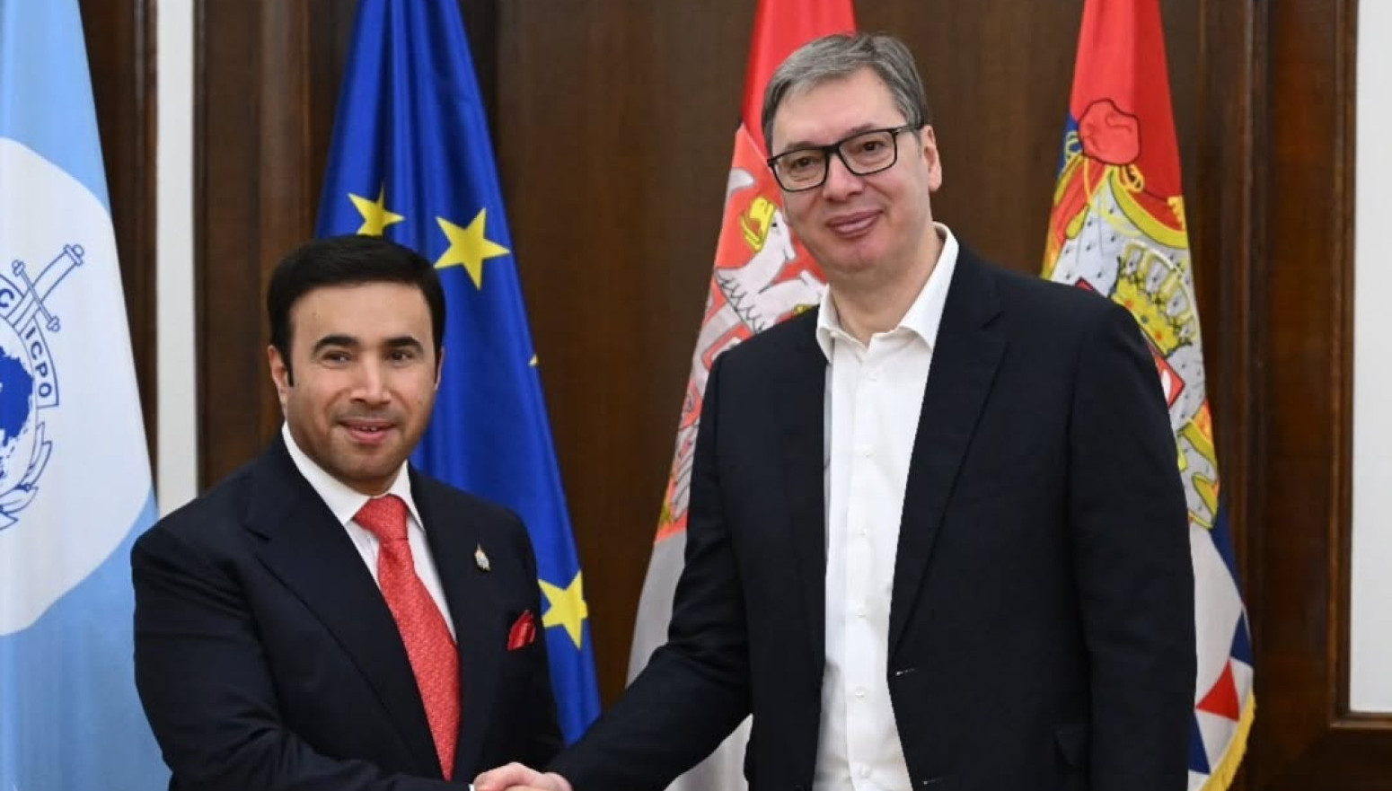 Vučić nakon sastanka sa predsednikom Interpola: Zajedničkim naporima u borbi protiv kriminala FOTO