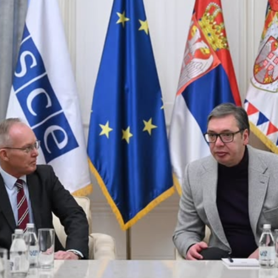 Vučić primio u oproštajnu posetu šefa misije OEBS u Srbiji Jana Bratua FOTO