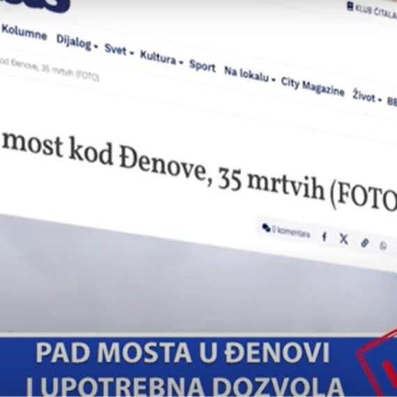 Lažomer: Opozicija traži odgovornost zbog pada nadstrešnice, a izvrću istinu o mostu u Đenovi VIDEO