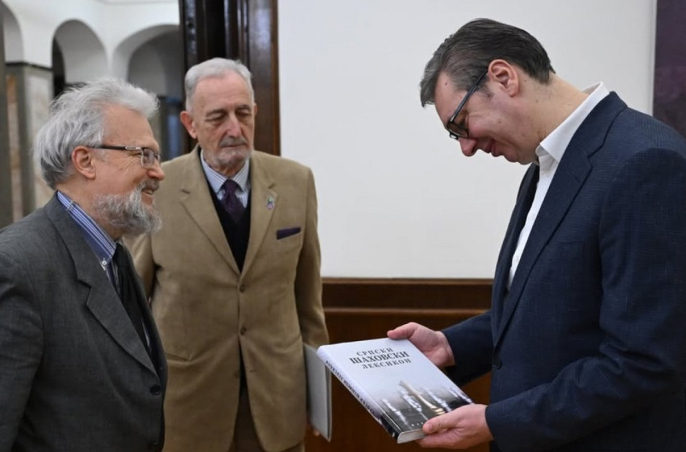 Vučić se sastao sa upravnikom Biblioteke Matice srpske FOTO